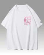 Koszulka oversize <br>The Flirty One - nadruk z zamszu