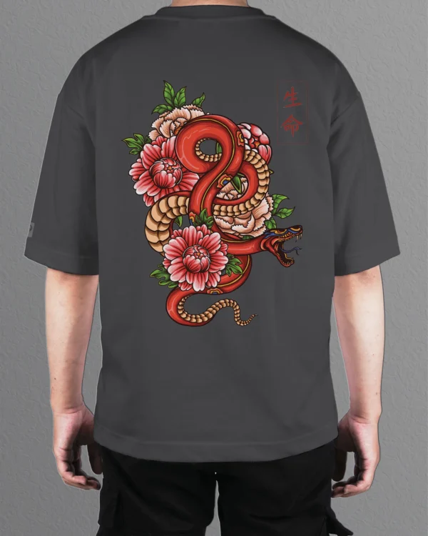 Męska koszulka oversize <br>Orientalny Symbol Życia