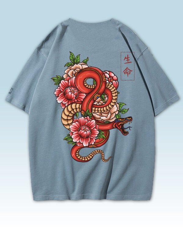 Męska koszulka oversize <br>Orientalny Symbol Życia