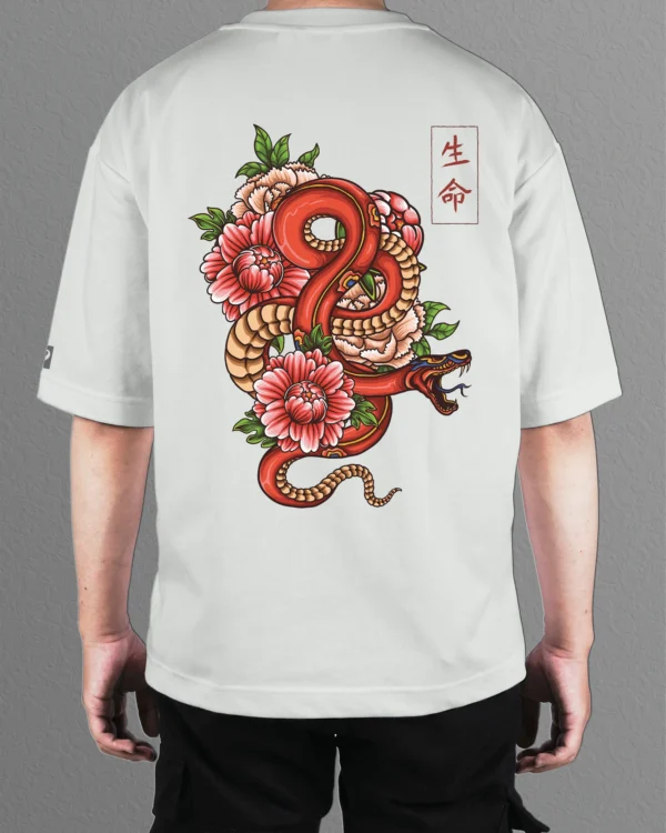 Męska koszulka oversize <br>Orientalny Symbol Życia
