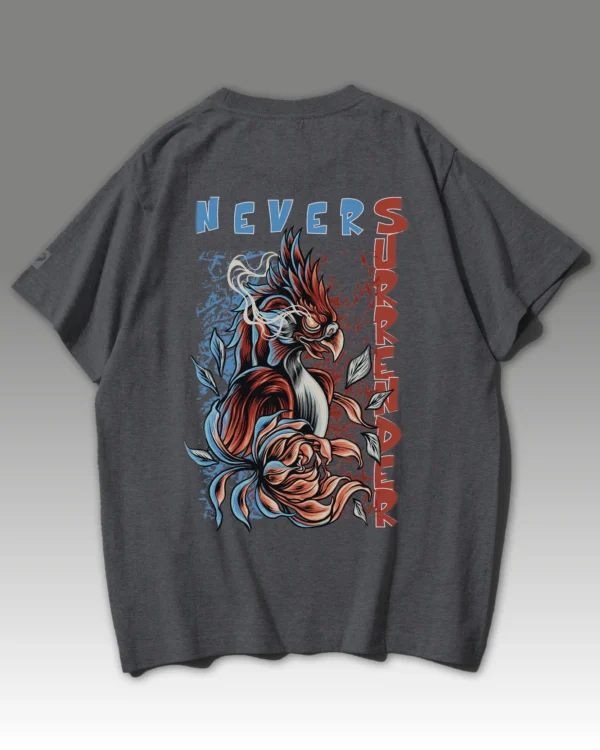 Męska koszulka oversize <br>Never Surrender