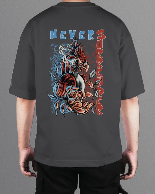 Męska koszulka oversize <br>Never Surrender