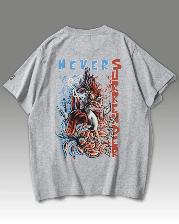 Męska koszulka oversize <br>Never Surrender