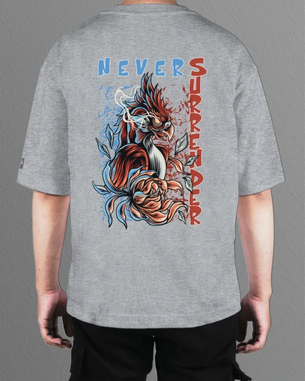 Męska koszulka oversize <br>Never Surrender