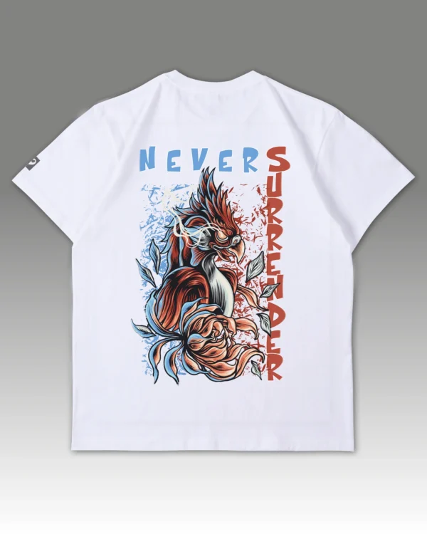 Męska koszulka oversize <br>Never Surrender