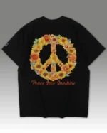 Damska koszulka oversize <br>Peace Love Sunshine