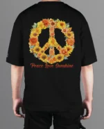 Męska koszulka oversize <br>Peace Love Sunshine