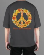 Męska koszulka oversize <br>Peace Love Sunshine