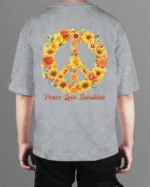 Męska koszulka oversize <br>Peace Love Sunshine