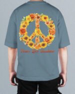 Męska koszulka oversize <br>Peace Love Sunshine