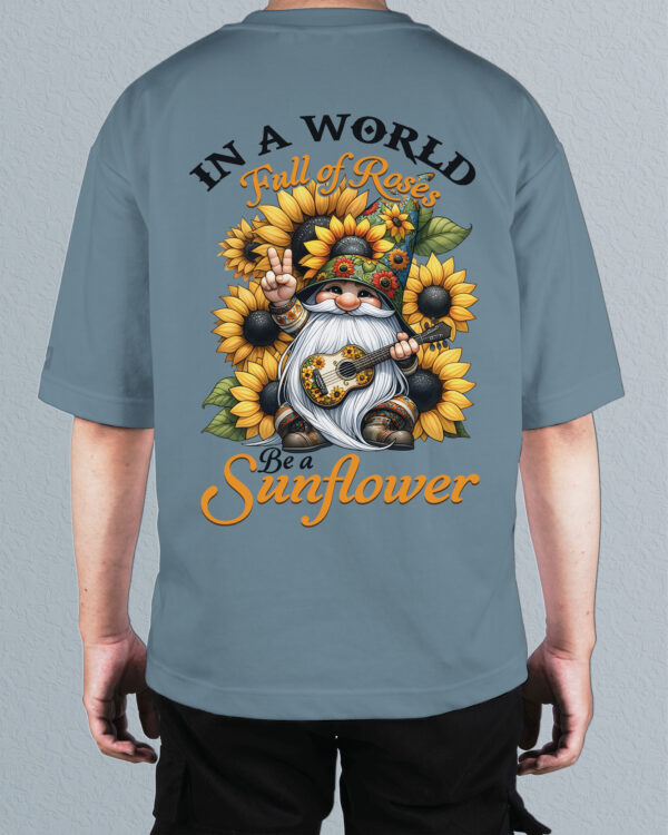 TL0453 2BIG Tshirt Oversize Peackock Blue22 Męska koszulka Gruba Premium <br>Be a Sunflower