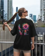 Damska koszulka oversize <br>Love Blossoms