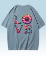 Damska koszulka oversize <br>Love Blossoms