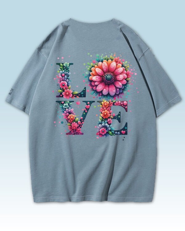 Damska koszulka oversize <br>Love Blossoms