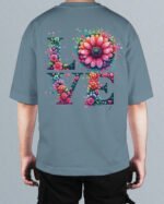 Męska koszulka oversize <br>Love Blossoms