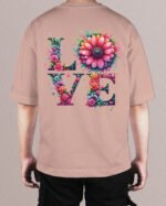 Męska koszulka oversize <br>Love Blossoms
