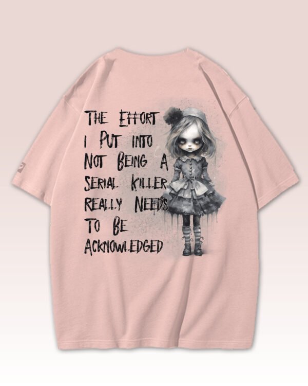 Męska koszulka oversize <br>Dark Humor Doll