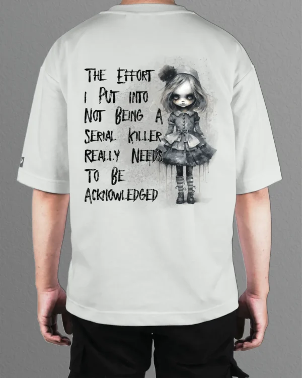 Męska koszulka oversize <br>Dark Humor Doll