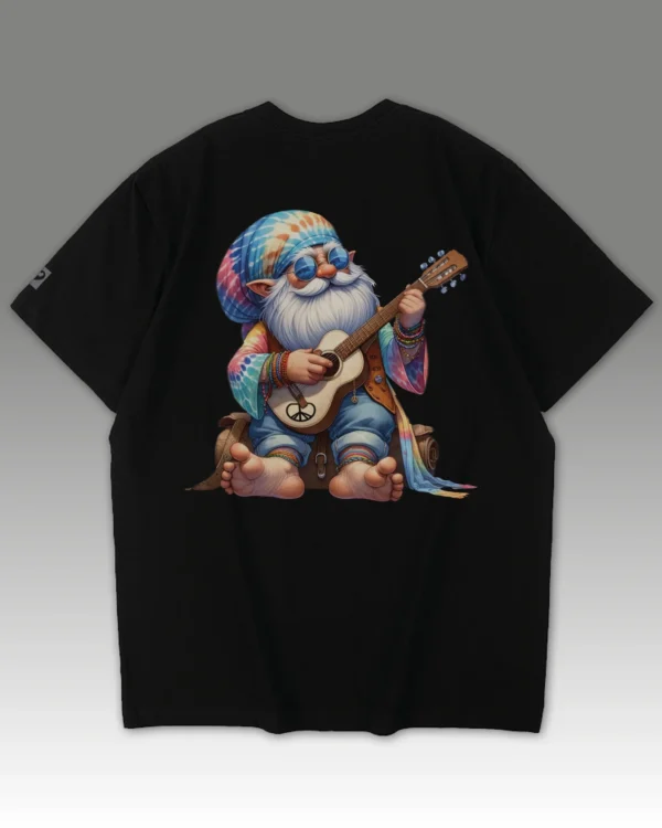 Męska koszulka oversize <br>Hippie Gnome Vibes