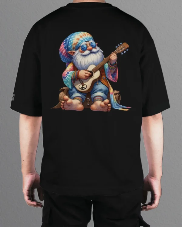Męska koszulka oversize <br>Hippie Gnome Vibes