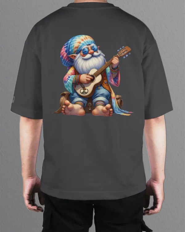 Męska koszulka oversize <br>Hippie Gnome Vibes