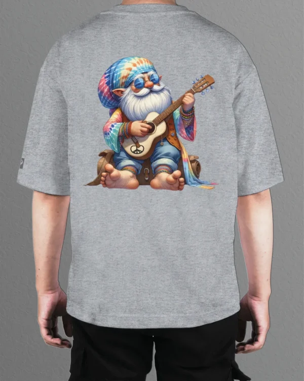 Męska koszulka oversize <br>Hippie Gnome Vibes