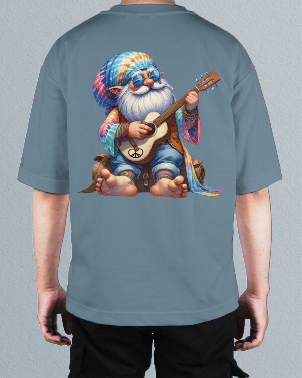 Męska koszulka oversize <br>Hippie Gnome Vibes