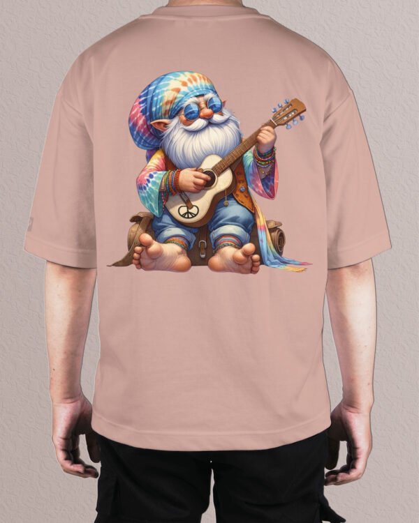 Męska koszulka oversize <br>Hippie Gnome Vibes