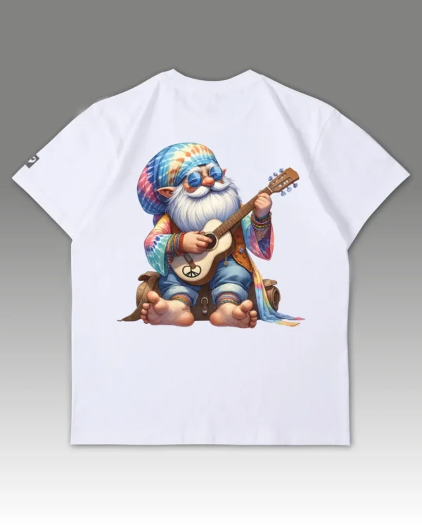 Męska koszulka oversize <br>Hippie Gnome Vibes