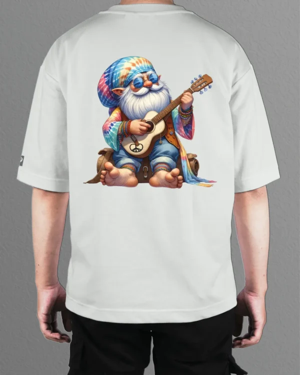 Męska koszulka oversize <br>Hippie Gnome Vibes