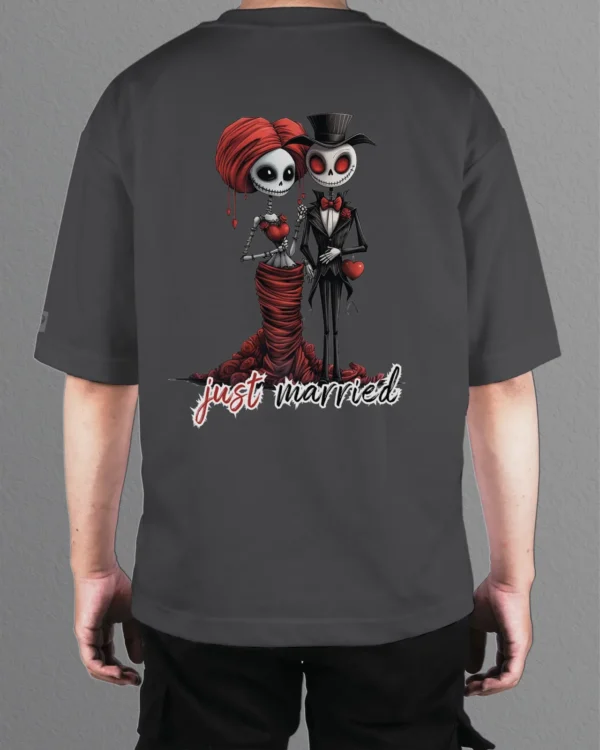Męska koszulka oversize <br>Just Married