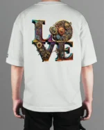 TL0471BIG Tshirt Oversize White22 Męska koszulka Gruba Premium <br>Steampunk LOVE