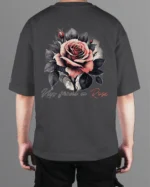 TL0472BIG Tshirt Oversize Graphite&grey22 Męska koszulka Gruba Premium <br>Kiss from a Rose