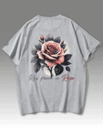 TL0472BIG Tshirt Oversize Graphite&grey24 Męska koszulka oversize Kiss from a Rose