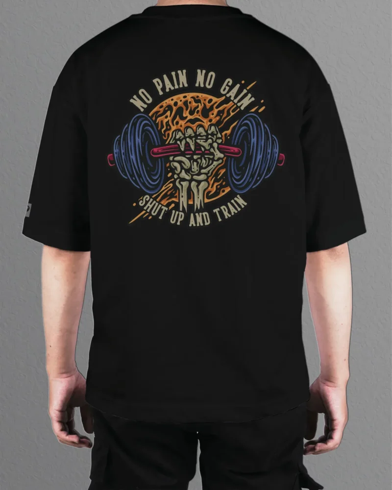 Męska koszulka oversize <br>No Pain No Gain