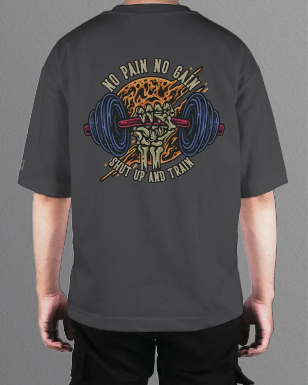 Męska koszulka oversize <br>No Pain No Gain