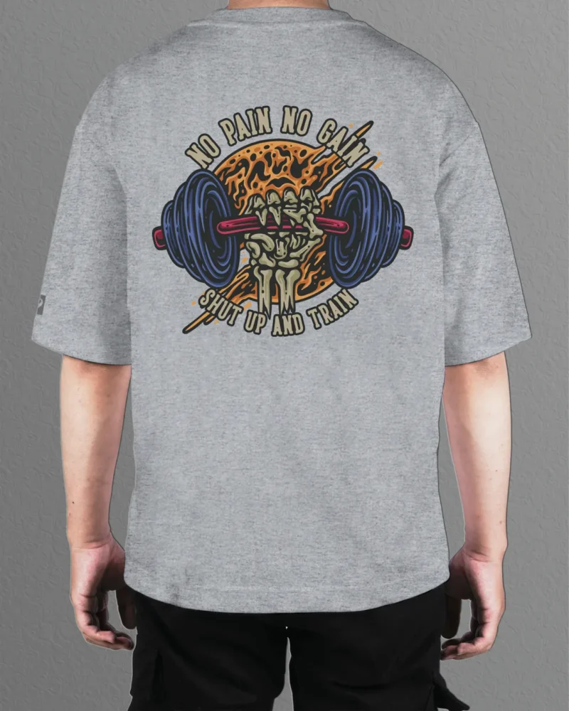 Męska koszulka oversize <br>No Pain No Gain