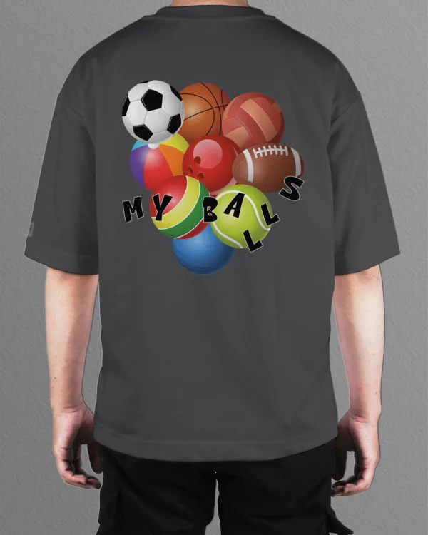 Męska koszulka oversize <br>My Balls