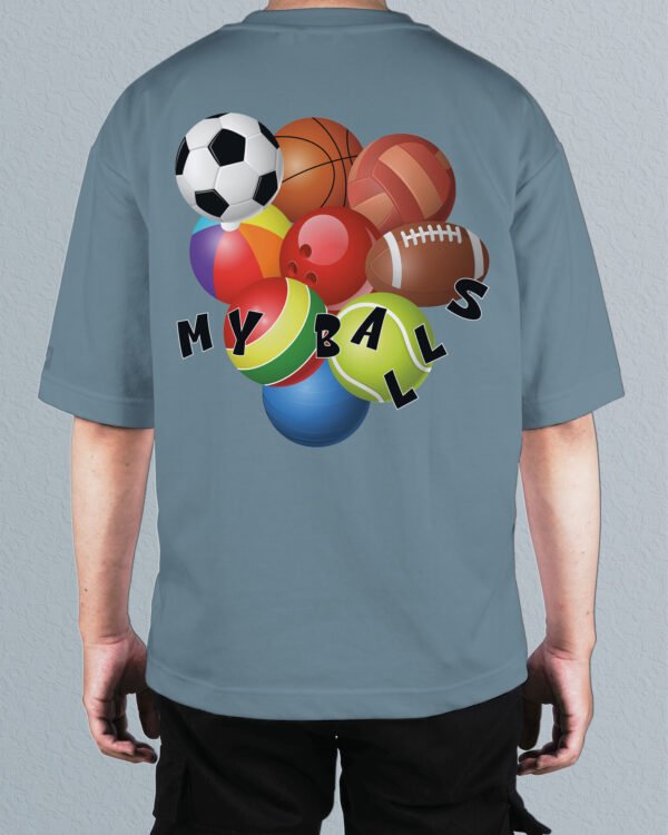 Męska koszulka oversize <br>My Balls