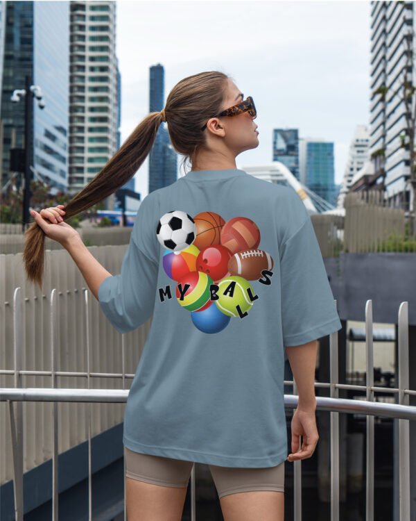 Damska koszulka oversize <br>My Balls