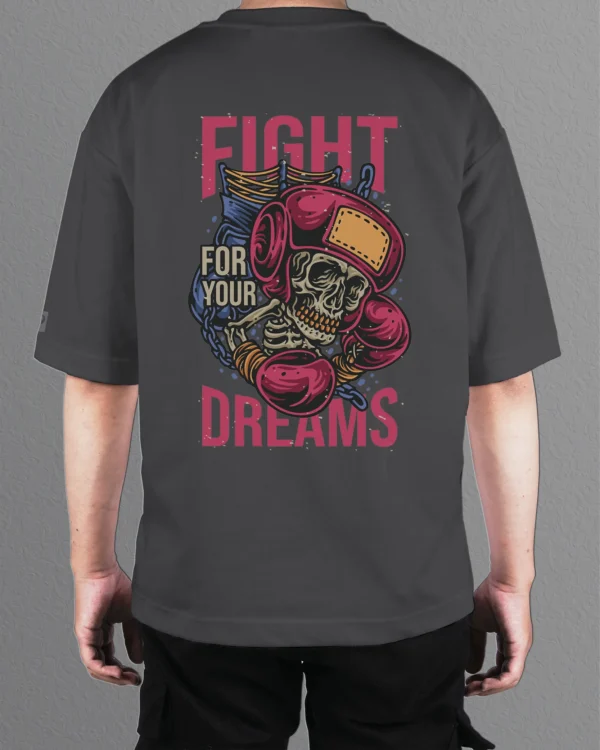 Męska koszulka oversize <br>Fight For Your Dreams