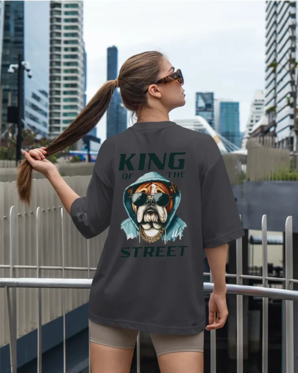 Damska koszulka oversize <br>King of the Street