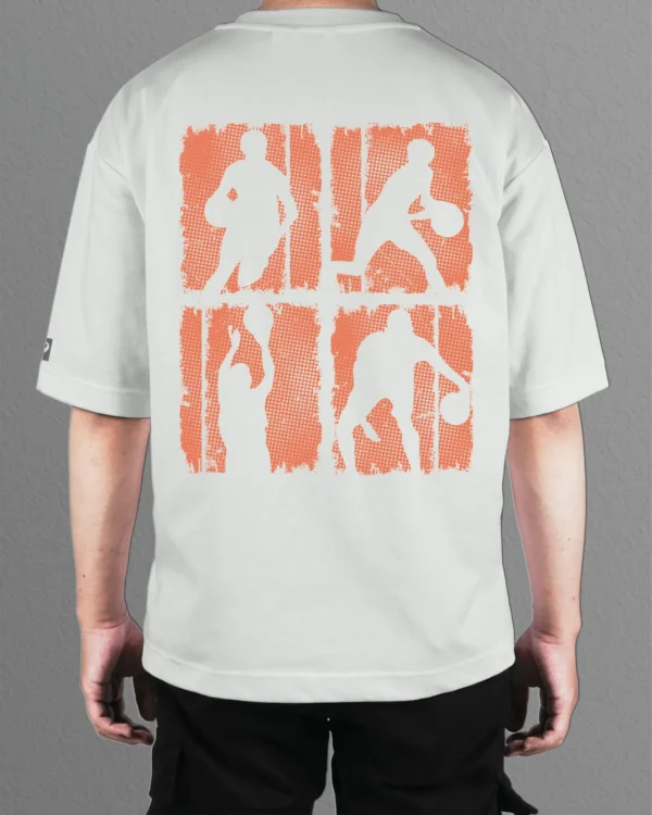 Męska koszulka oversize <br>Koszykówka - Basketball