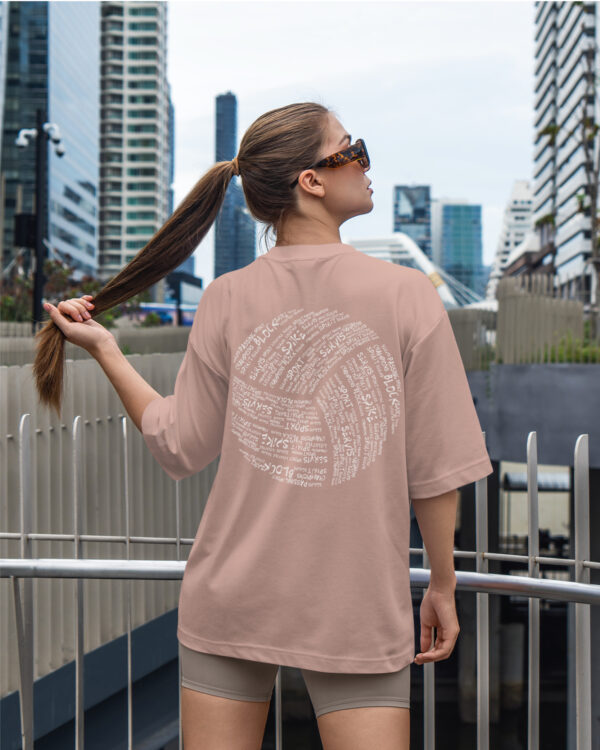 TL0494BIG Tshirt Oversize Pink23 Damska koszulka Gruba Premium <br>Siatkówka - Volleyball