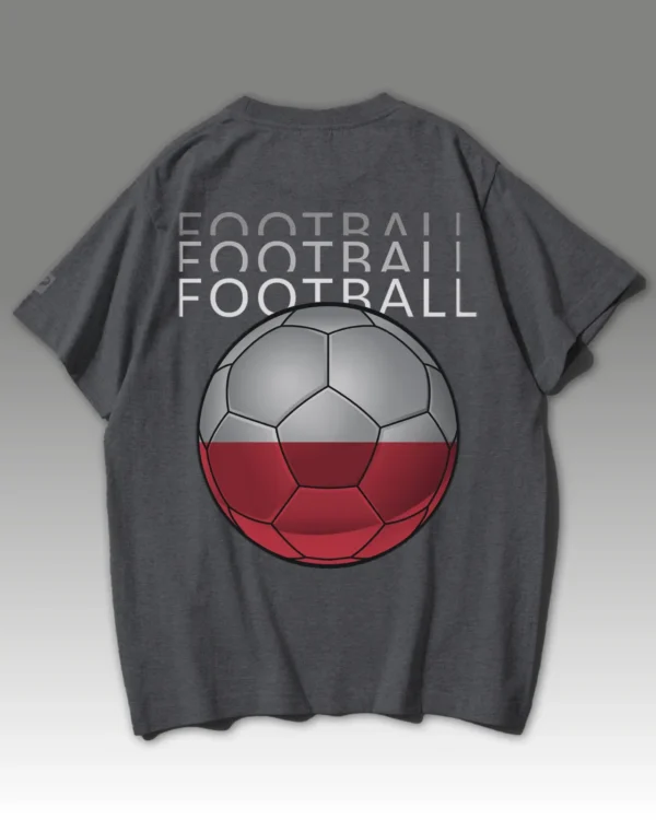 Męska koszulka oversize <br>Football Biało-Czerwoni