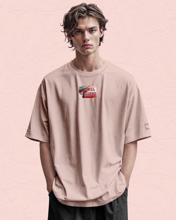 Męska koszulka oversize <br>Arystokrata Flaming <br>Animal Society