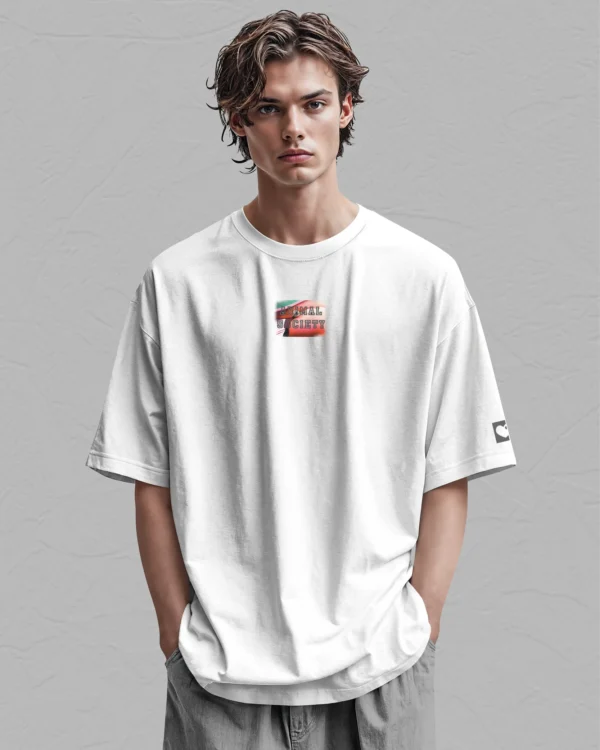 Męska koszulka oversize <br>Arystokrata Flaming <br>Animal Society