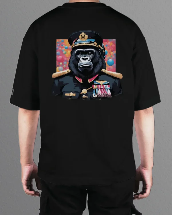 Męska koszulka oversize <br>Admirał Goryl <br>Animal Society