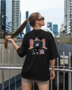 Damska koszulka oversize <br>Admirał Goryl <br>Animal Society
