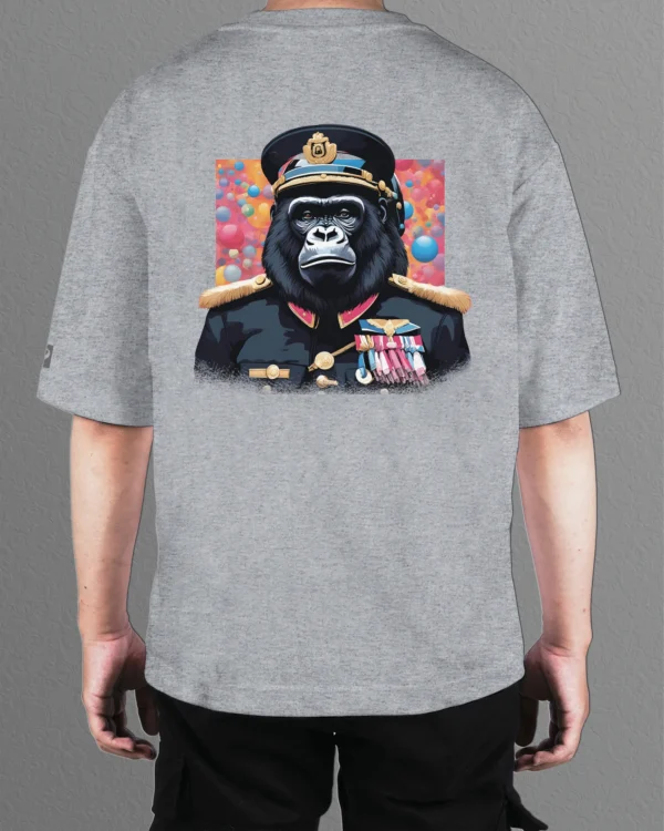 Męska koszulka oversize <br>Admirał Goryl <br>Animal Society